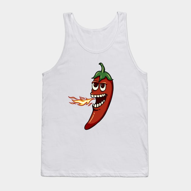 Chili Breath Tank Top by bayartid